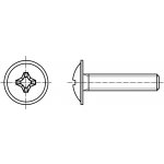 PROFISTYL DIN 967 šroub s okrasnou půlkulatou hlavou a límcem, s křížovou drážkou pozink Varianta: DIN 967 šroub okrasný s límcem ZB M03x008 – Zboží Mobilmania