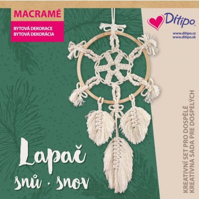 Ditipo Kreativní set Drhání Lapač snů 21 x 21 x 3,5 cm – Zboží Mobilmania