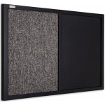Allboards TMK64_0004 Tabule COMBI magnetická a textilní tabule 60 x 40 cm černá – Zboží Živě