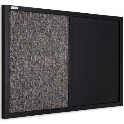 Allboards TMK64_0004 Tabule COMBI magnetická a textilní tabule 60 x 40 cm černá – Zboží Živě