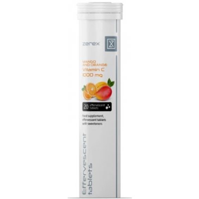 Zerex Šumivé tablety Vitamin C bez aspartamu 20 tablet – Hledejceny.cz