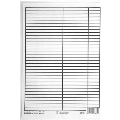 Auttep Podložka do sešitů A4 Auttep PVC linka / linka 67257 – Zboží Dáma