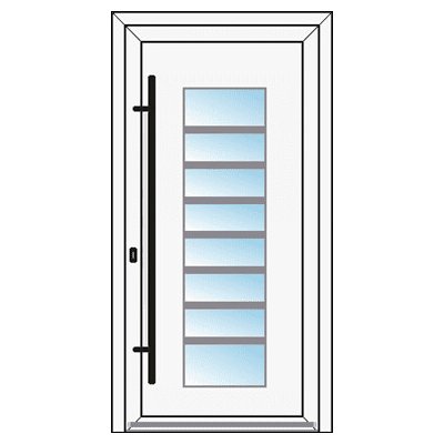 OknaDvereNaMiru.cz Vchodové dveře INOX 1416-2 zlatý dub 110 x 210 cm – Zboží Mobilmania