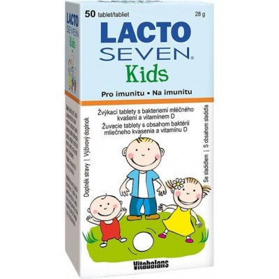 Vitabalans LactoSeven Kids 50 tablet – Hledejceny.cz
