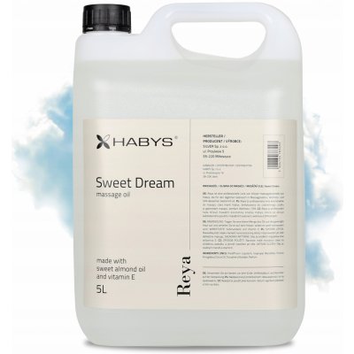 MASÁŽNÍ OLEJ REYA SWEET DREAMS 5000 ml VITAMÍN E DODÁVÁ HYDRATACI HABYS – Sleviste.cz