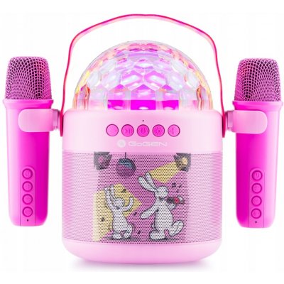 Karaoke disco reproduktor pro děti GoGEN BOBDISCO růžový – Sleviste.cz