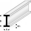 Modelářské nářadí Raboesch profil ASA I 12x24x1000mm