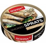 Sokra Šproty uzené v rostlinném oleji 160 g – Zboží Dáma