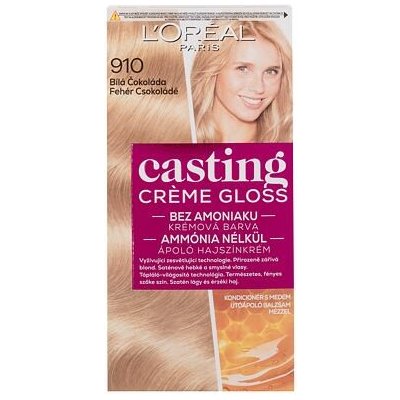 L'Oréal Paris Casting Creme Gloss barva na vlasy na barvené vlasy na blond vlasy na všechny typy vlasů 910 White Chocolate 48 ml