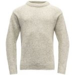 Devold Nansen Sweater Crew Neck 652A grey/antracite/offwhite – Sleviste.cz