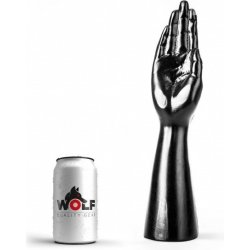 Wolf Fist Handler M, černé dildo s Vac U Lock 35 x 4,4–8 cm