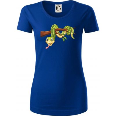 Had na větvi Dámské triko z organické bavlny Origin GOTS Královská modrá – Hledejceny.cz