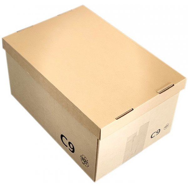 Archivační box a krabice KREDO Obaly Úložná krabice s víkem 565 x 380 x 285 mm 5VVL/3VVL
