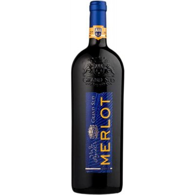 Grand Sud Merlot VDP Rouge 13% 1 l (holá láhev) – Hledejceny.cz