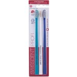 Zubní kartáček Swissdent Profi Soft Dark Blue Turquoise White 3 ks – Sleviste.cz
