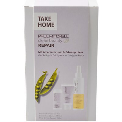 Paul Mitchell Clean Beauty Repair Take Home šampon 50 ml + kondicionér 50 ml + sprej 150 ml dárková sada