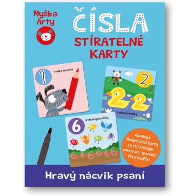 Myška Arty Čísla - stíratelné karty – Zbozi.Blesk.cz