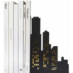 Balvi Knižní zarážka z lakovaného kovu černá – Zboží Dáma