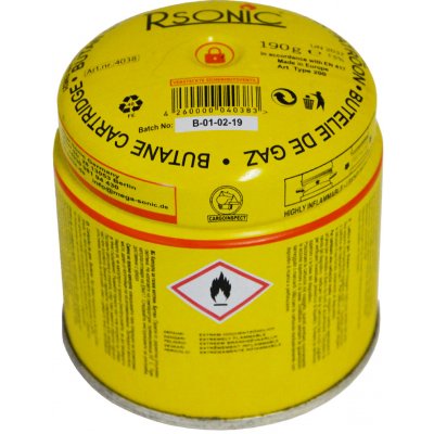 RSONIC 4038 kartuše pro plynový vařič 190 g – Zbozi.Blesk.cz