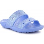 Crocs Classic Glitter Sandal moon jelly Modrá – Zboží Mobilmania