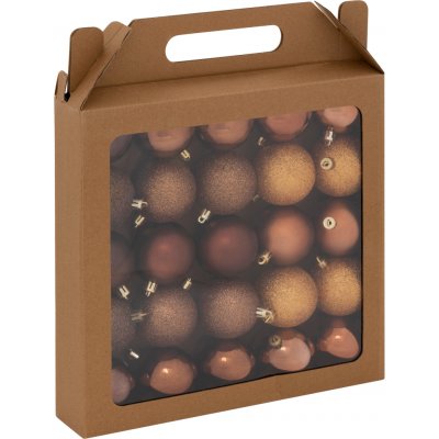 Atmosphera Vánoční koule 25 kusů hnědé Ø 6 cm hnědý – Zboží Dáma