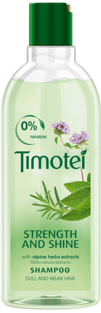 Timotei Alpine Herbs síla a lesk šampon 400 ml