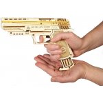 Ugears 3D mechanické puzzle Pistole Wolf-01 62 ks – Zboží Mobilmania