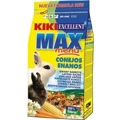 KIKI EXCELLENT MAX MENU Krmivo trpasličí Králík 1 kg