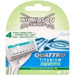 Wilkinson Sword Quattro Titanium Sensitive 4 ks – Hledejceny.cz