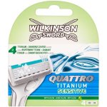 Wilkinson Sword Quattro Titanium Sensitive 4 ks – Sleviste.cz