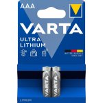 Varta Ultra Lithium 2ks AAA 6103301402 – Zboží Mobilmania