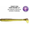 Návnada a nástraha Crazy Fish Vibro worm 8,5 cm 30D Caddisfly pupa by MF 5 ks