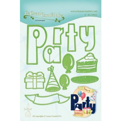 Vyřezávací a embosovací kovová šablona Leabilities Párty 12 ks – Sleviste.cz