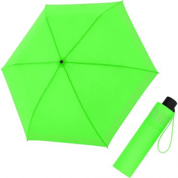 Doppler Fiber Havanna Safety Cross dámský skládací deštník zelený