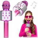 R2INVEST WS 858 BEZDRÁTOVÝ MIKROFON KARAOKE růžový – Zboží Dáma