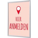 Jansen Display Set klaprámu A4, Přihlášení, červený, německy, 241 x 328 mm – Hledejceny.cz