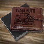pánská kožená Premium Leather s monogramem a vlastním textem nebo fotkou – Zboží Dáma