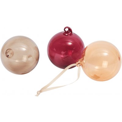 Skleněné vánoční ozdoby M Roseate Translucent ferm LIVING – Hledejceny.cz