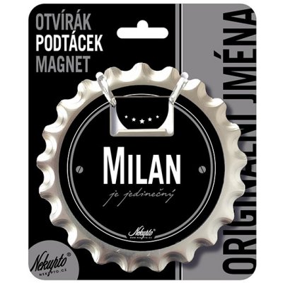 Nekupto Otvírák na pivo, podtácek se jménem - Milan – Hledejceny.cz