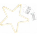 D57400 Nexos Vánoční dekorativní osvětlení neonová hvězda 120 LED teple bílá – Hledejceny.cz