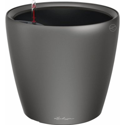 Lechuza Květináč Classico LS 28 antracitová metalická 28 x 26 cm – Hledejceny.cz