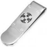 Spona na peníze Ocelová zdobená černým křížem – Zboží Dáma