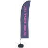 Roll up banner Jansen Display Beach Flag Budget Wind Complete Set Open 24/7 French ECO, 1010 x 4305 mm