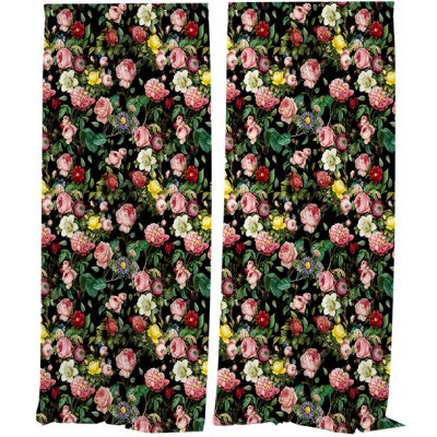 IMPAR Závěsy Flowers (Rozměr : 140x250, Materiál: Interlock) – Hledejceny.cz