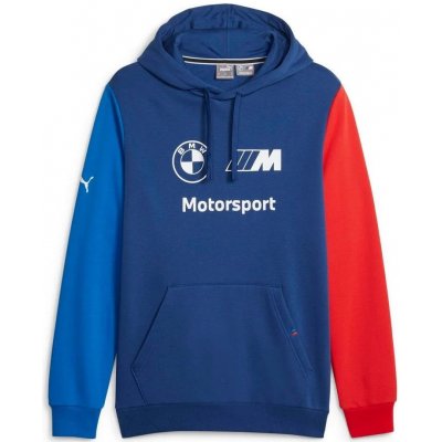 BMW mikina PUMA MMS Essentials fleece 23 blue – Sleviste.cz