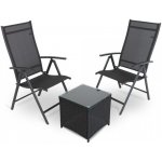 RAUMAN Zahradní balkonový set Fulvio - 2 místa černá – Sleviste.cz