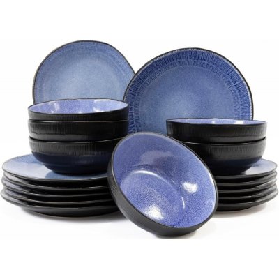 HIT Jídelní sada talířů Santorin 18 ks – Zboží Dáma