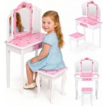 ecotoys Dětský velký toaletní stolek se zrcadlem pro dívky – Zbozi.Blesk.cz
