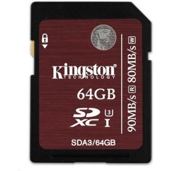 Kingston SDXC 64 GB UHS-I U3 SDA3/64GB