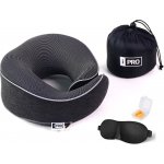 BEZDOTEKU Set cestovní polštář SEN z paměťové pěny špunty do uší a maska 28x28x14 – Hledejceny.cz